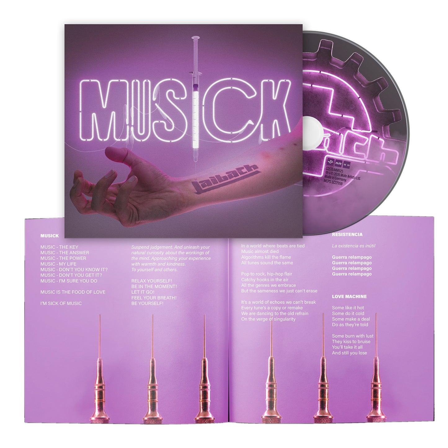 PRE-ORDER LAIBACH MUSICK – CD + Bonus Sticker