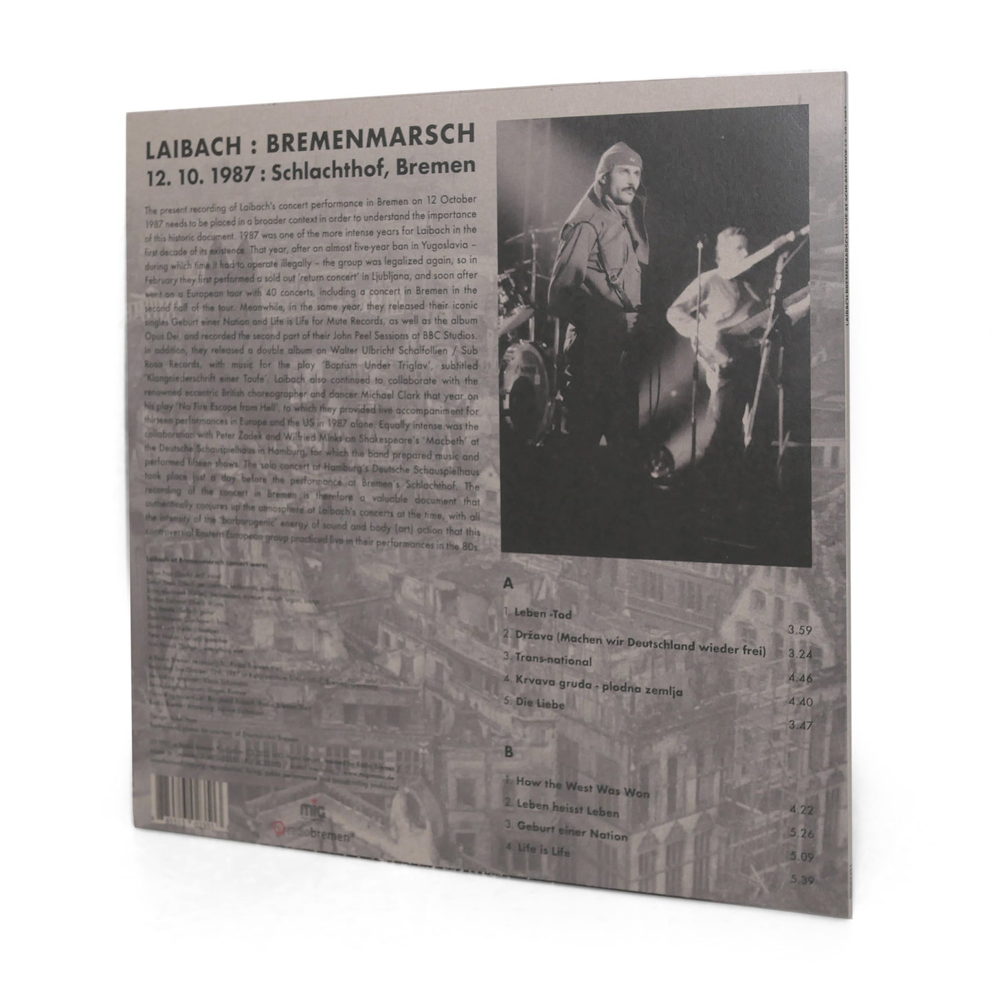 Bremenmarsch, Laibach Live at Schlachthof 12.10.1987 - Vinyl & CD